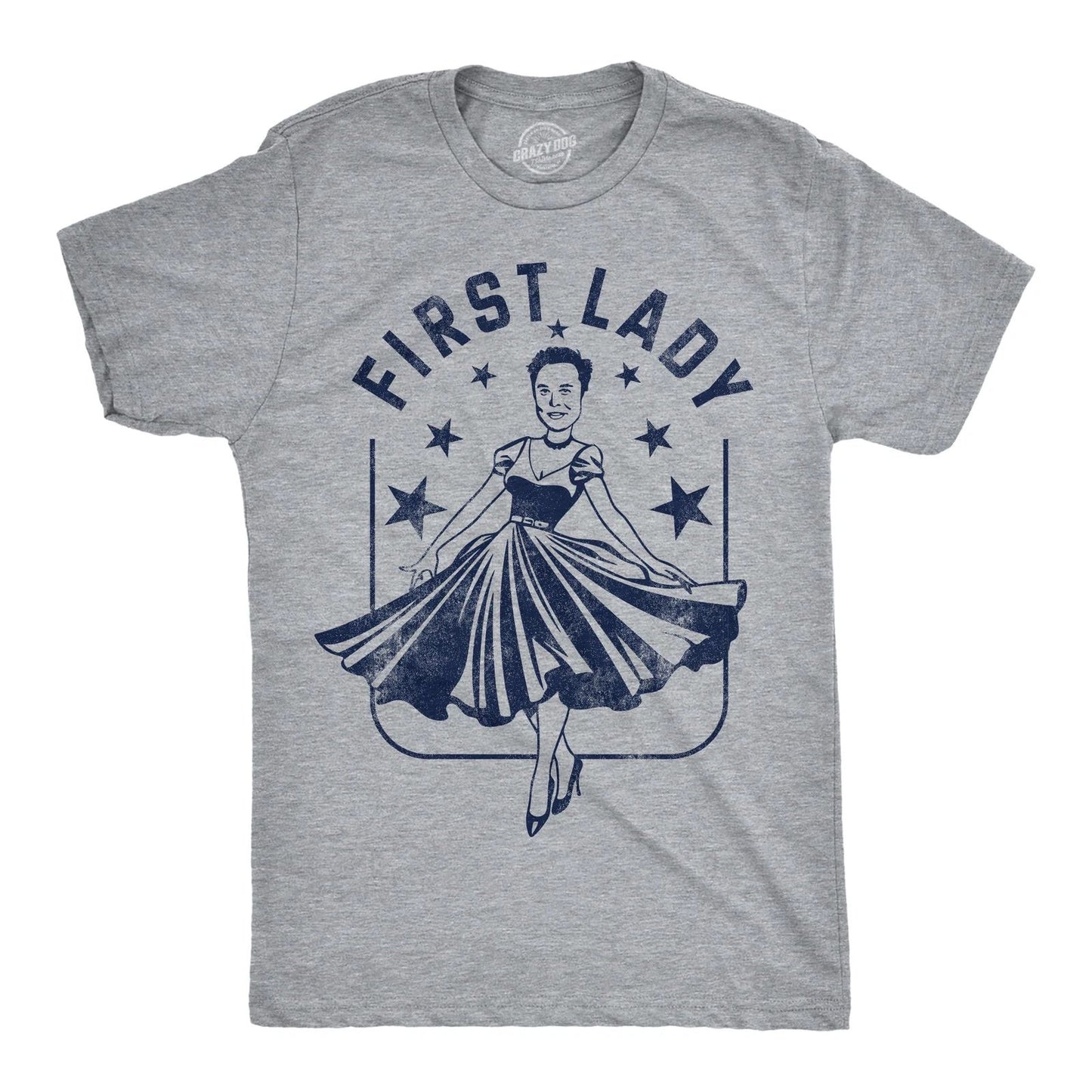 Mens Funny T Shirts First Lady Elon Sarcastic Political Graphic Novelty Tee for