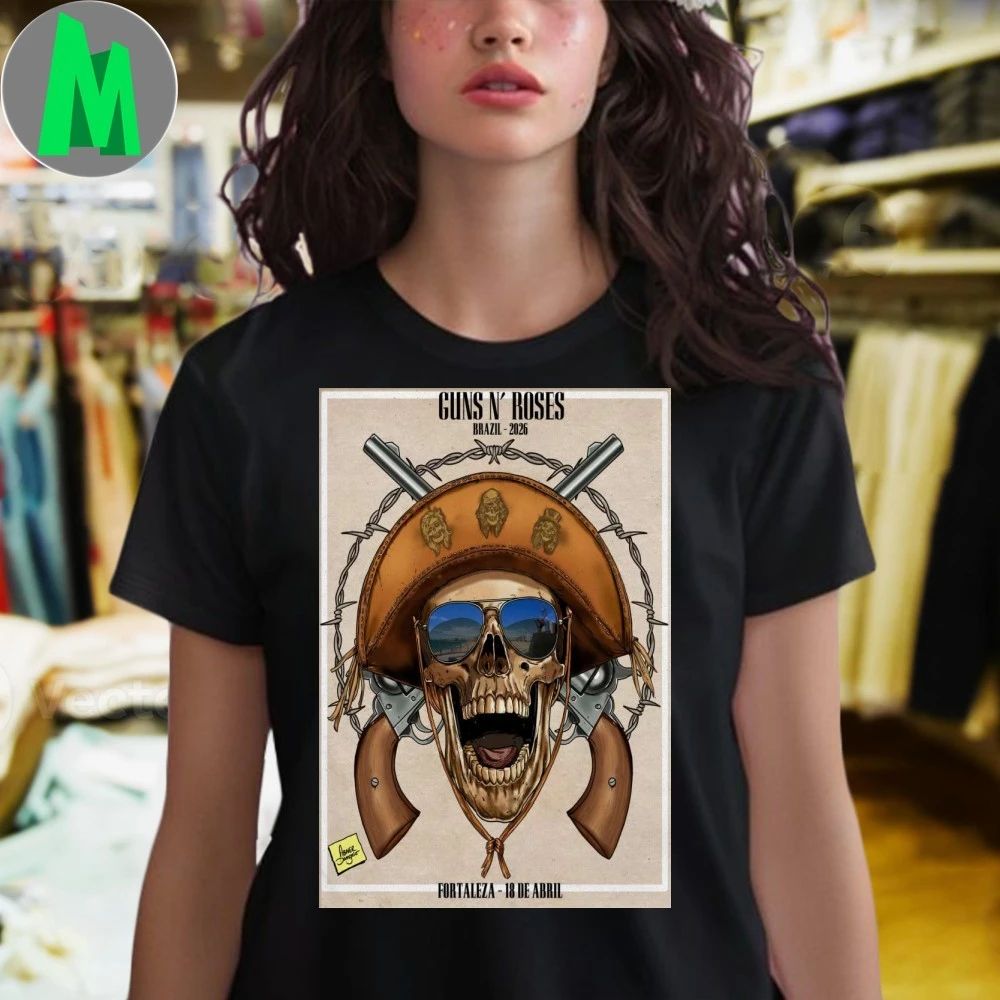 Original Guns N’ Roses April 18 2026 Fortaleza Brazil Poster Shirt