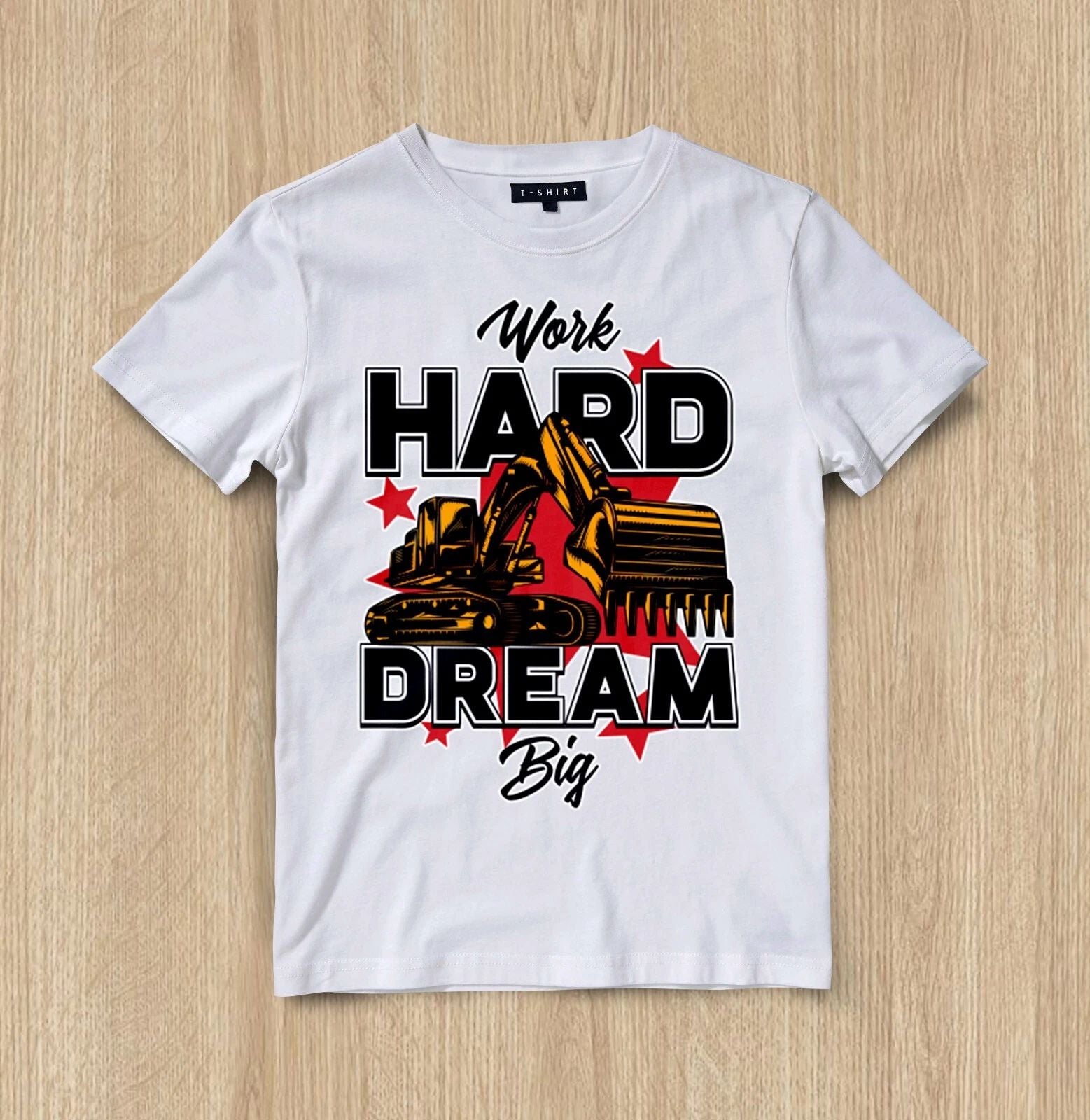Custom Hustle & Dream Graphic T-shirt Design Unisex Jersey Short Sleeve Tee