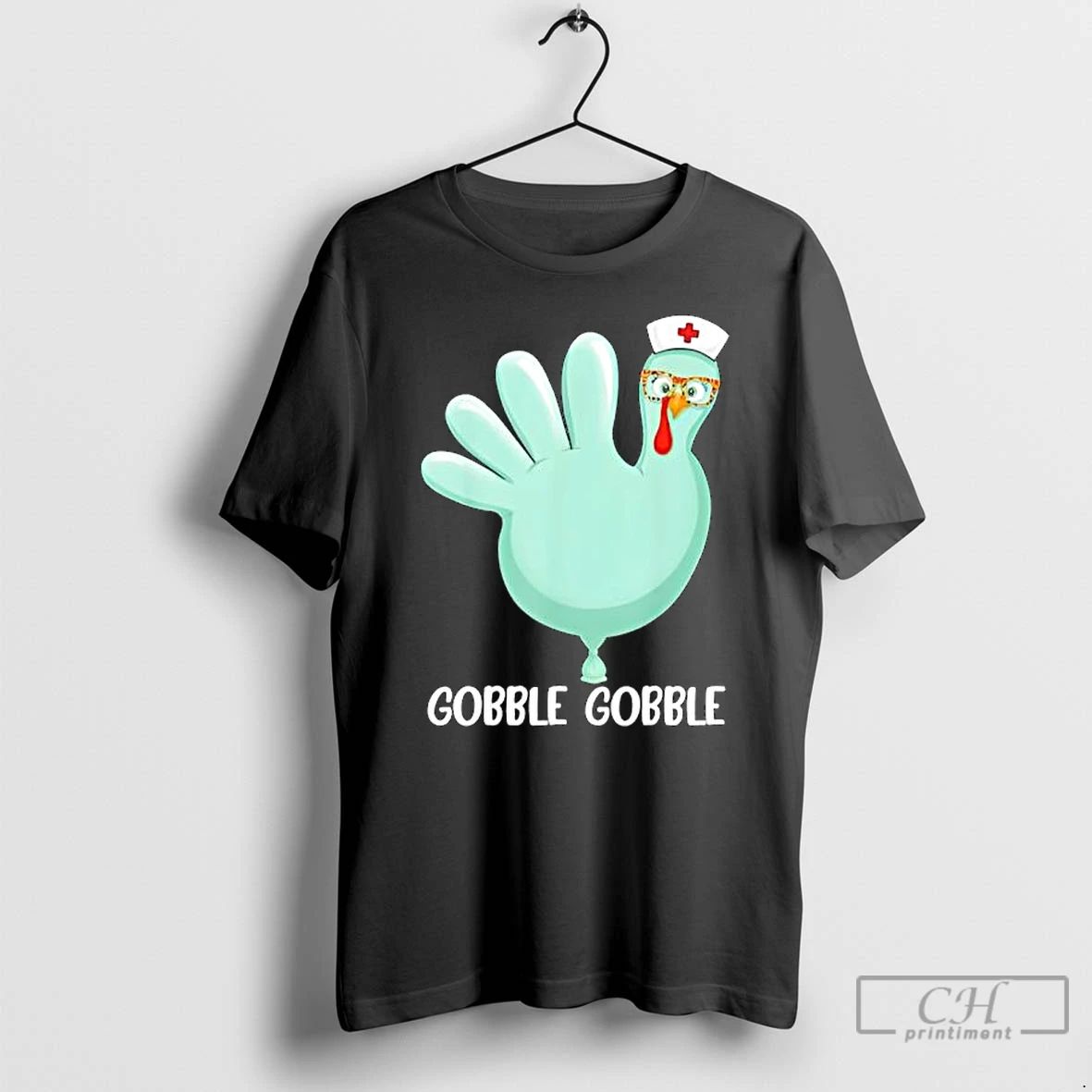 Premium Thanksgiving Turkey Glove Gobble Thankful Nurse Medical Fall T Shirts