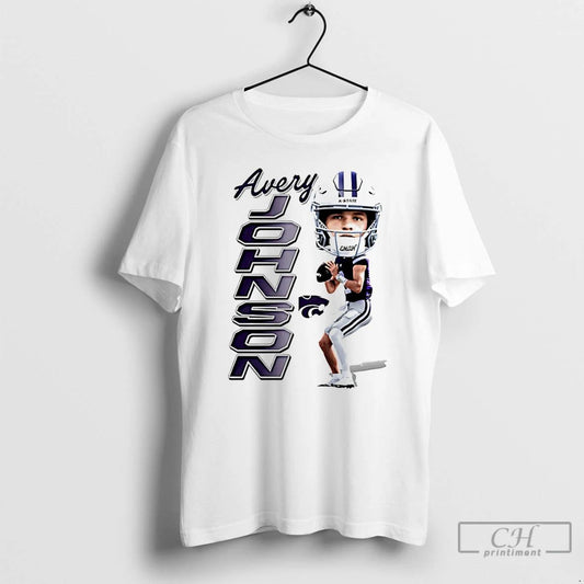 Premium Avery Johnson Kansas State Wildcats Caricature T Shirts