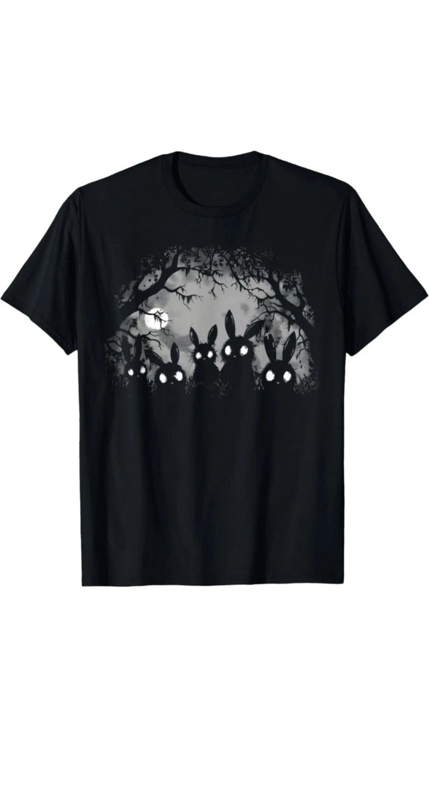 Creepy Cute Bunny T-Shirt – Alt Goth Grunge Horror Aesthetic Rabbit Tee