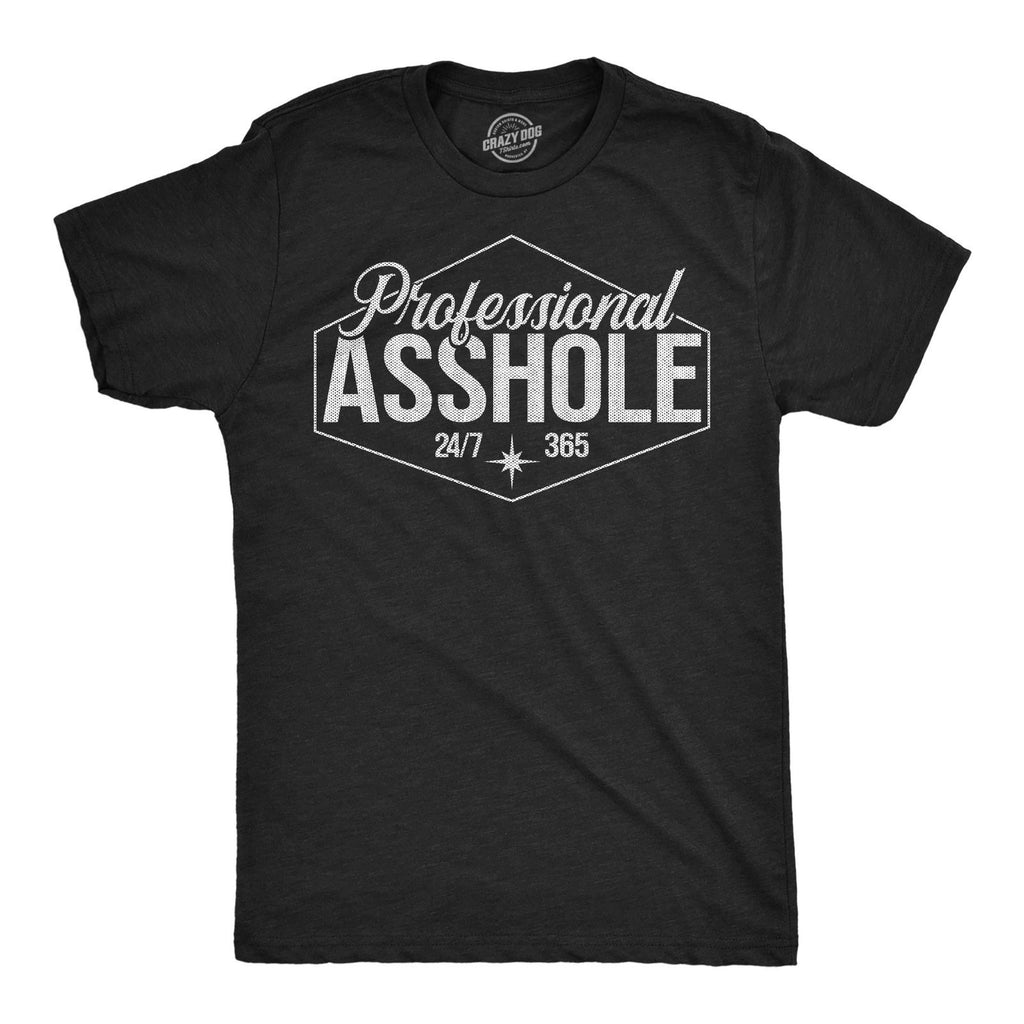 Mens Funny T Shirts Professional  Sarcastic Graphic Novelty Tee For Men