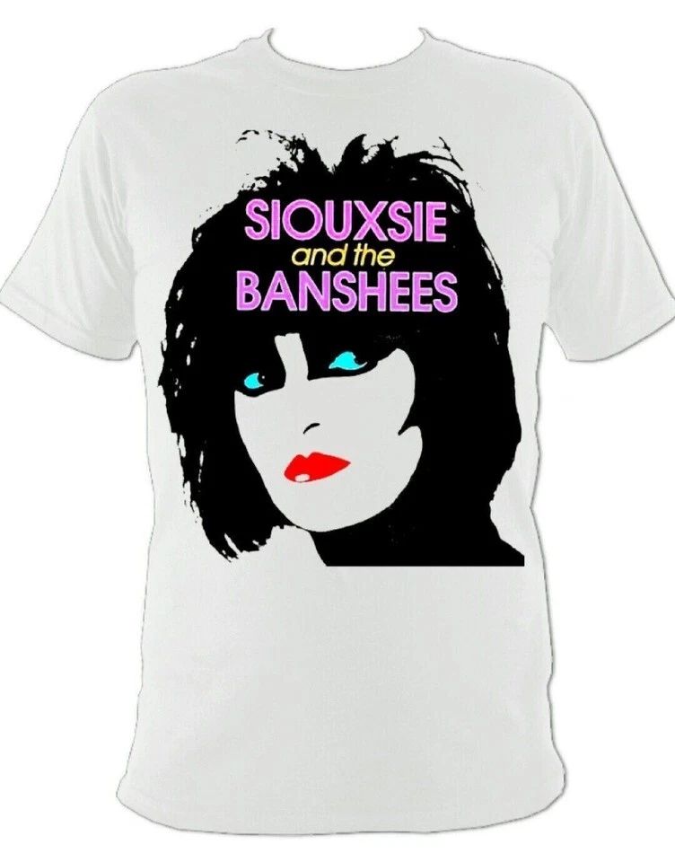 Vtg Siouxsie And The Banshees Band Heavy Cotton S-5XL Unisex White Shirt KN170