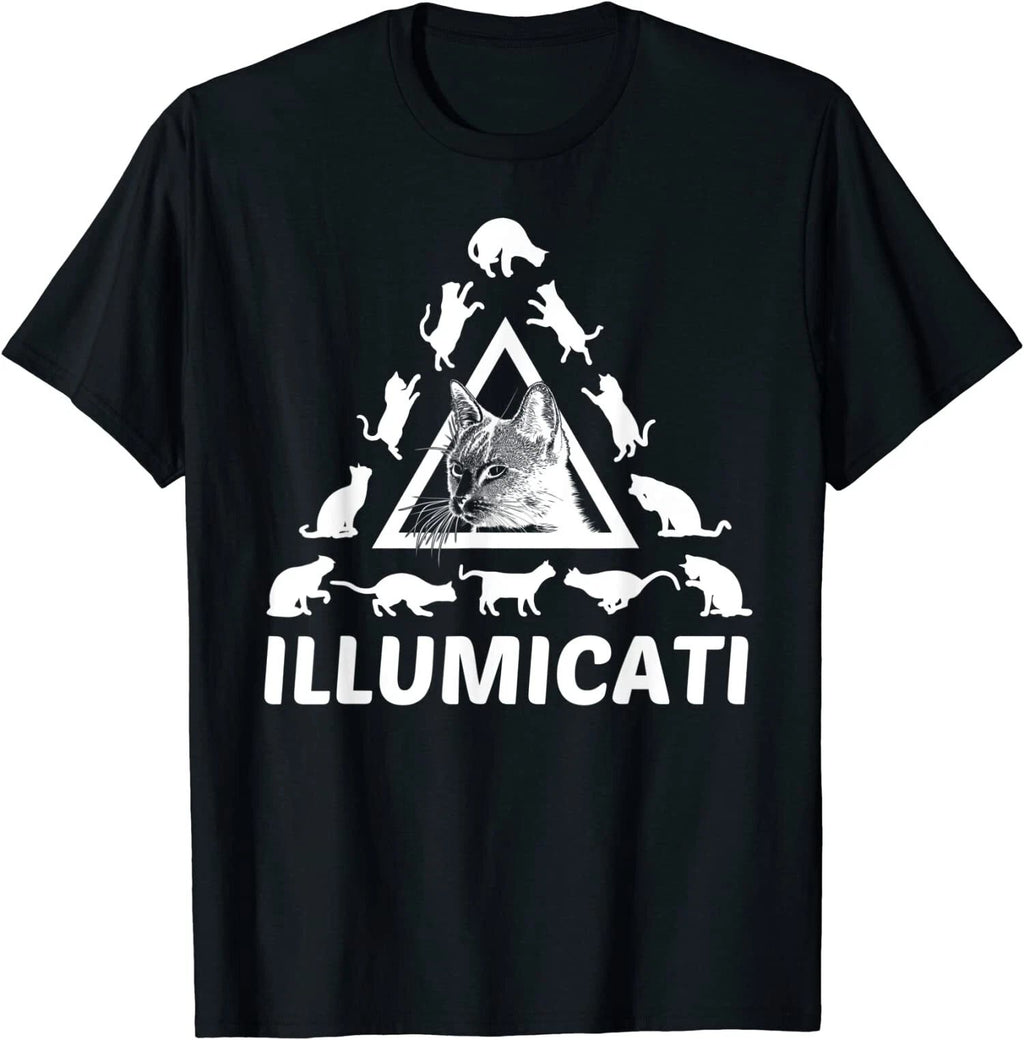 New Limited Funny Cat Society, Conspiracy Kitty, Cat Lovers T-Shirt