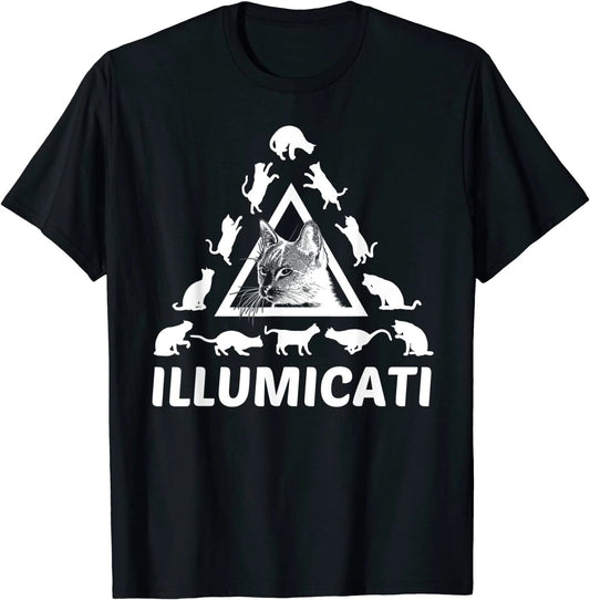 New Limited Funny Cat Society, Conspiracy Kitty, Cat Lovers T-Shirt