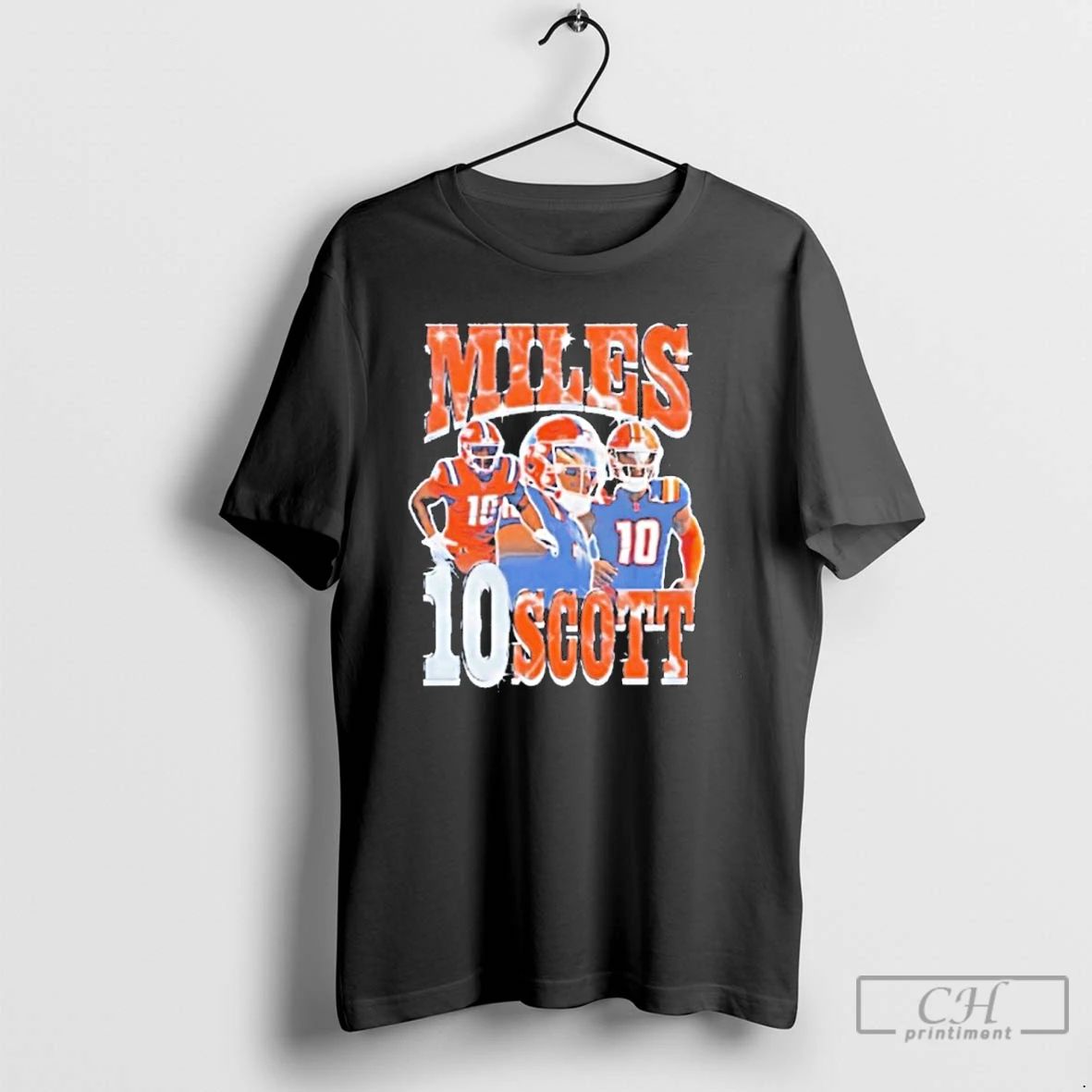 Classic Miles Scott Graphic Illinois Fighting Illini T Shirts