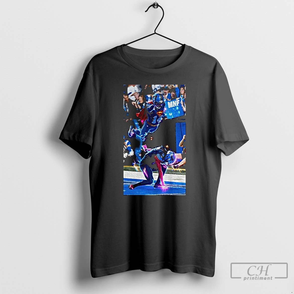 Classic Jahmyr Gibbs And Amon Ra St Brown Superman Iconic Moment T Shirts