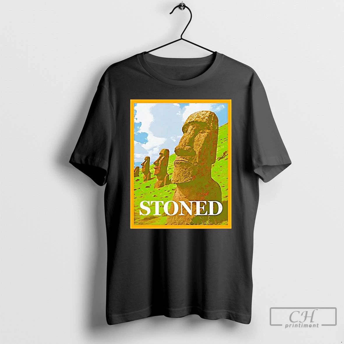 Classic Moai Stoned Portrait T Shirts