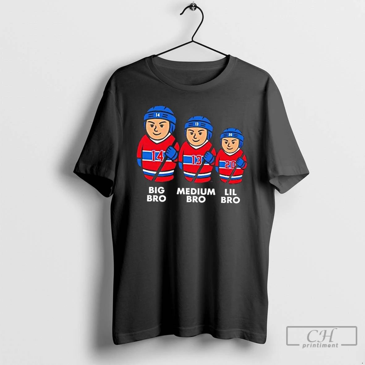 Premium Montreal Canadiens 3 Bros Big Bro Medium Bro Lil Bro T Shirts