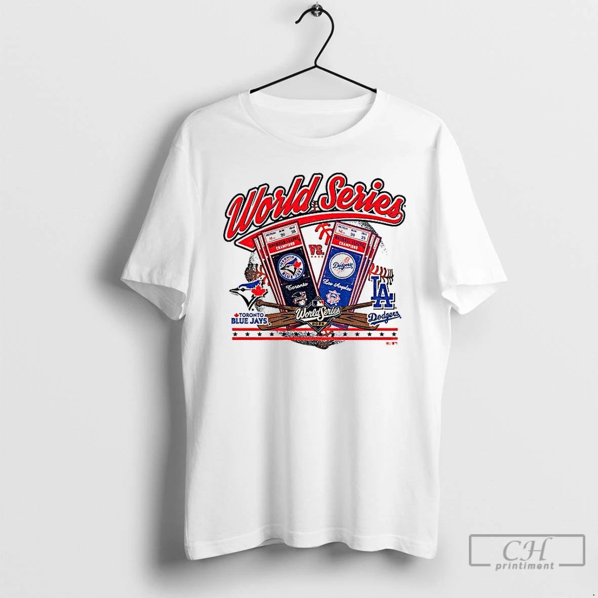 Classic Toronto Blue Jays Vs Los Angeles Dodgers World Series 2025 Mlb Baseball T Shirts