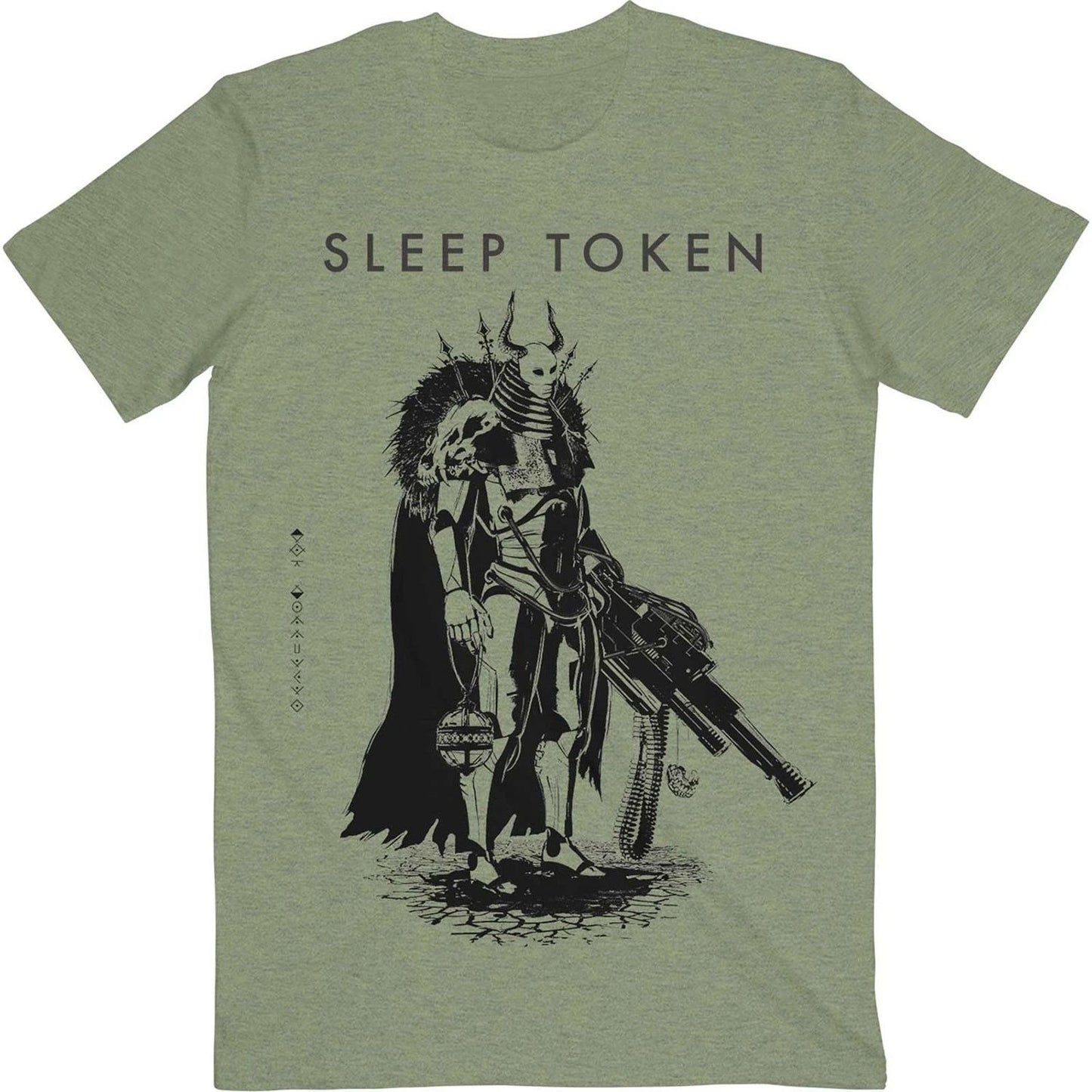 Men's Sleep Token The Summoning Slim Fit T-shirt Large Olive