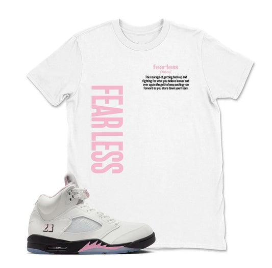 Fearless Sneaker Tees Shirt To Match Retro 5 Soft Pink AJ5