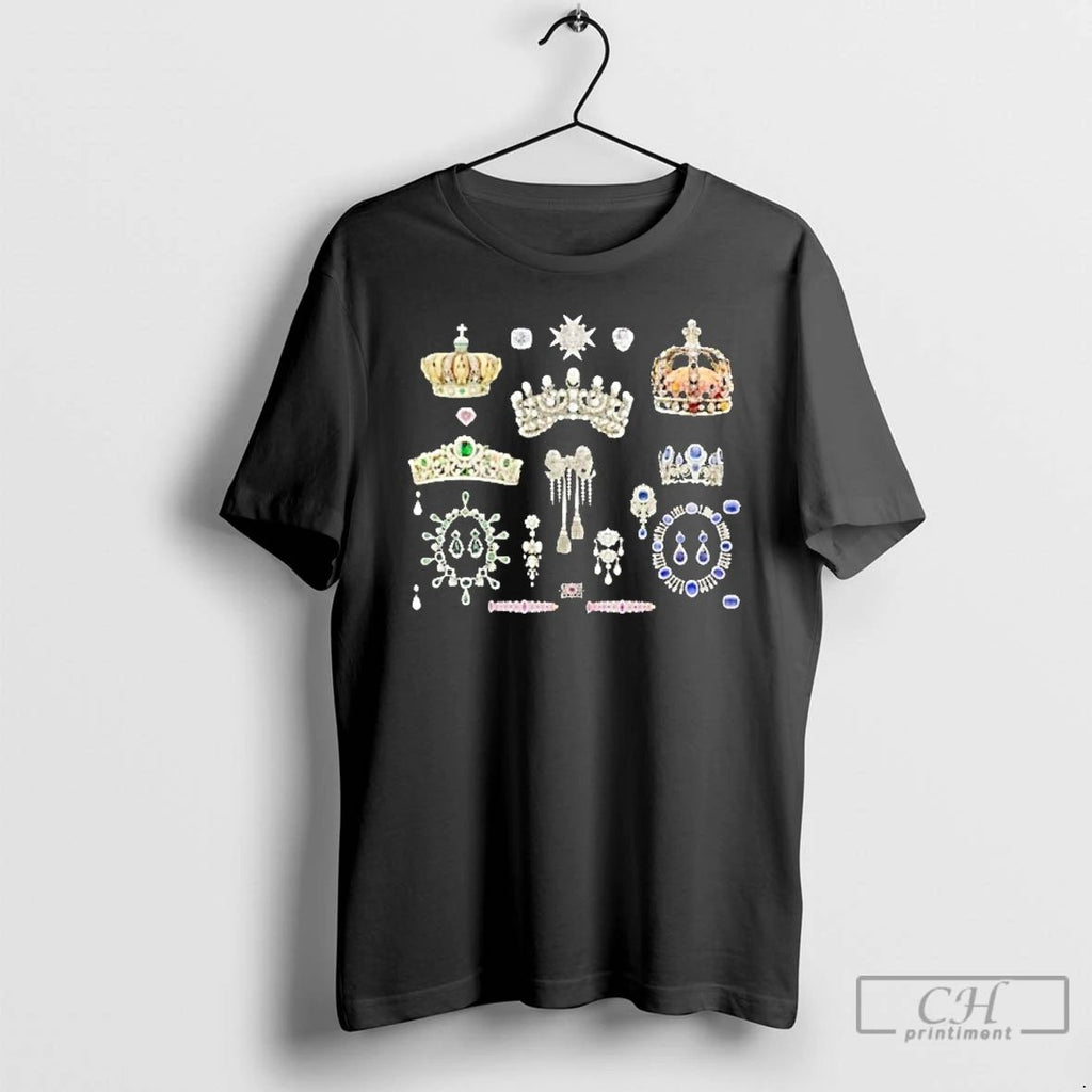 Classic Louvre Stolen Crown Jewels Of Paris 2025 Collection T Shirts