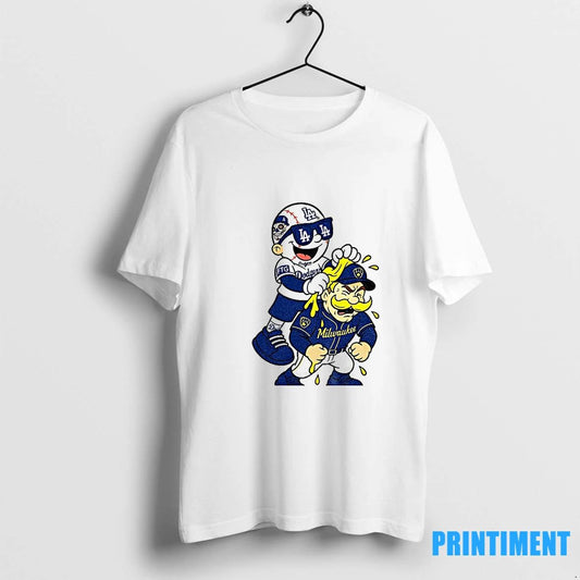 Los Angeles Dodgers Bullying Milwaukee Brewers Mlb Baseball Funny Meme Tshirts Sweater