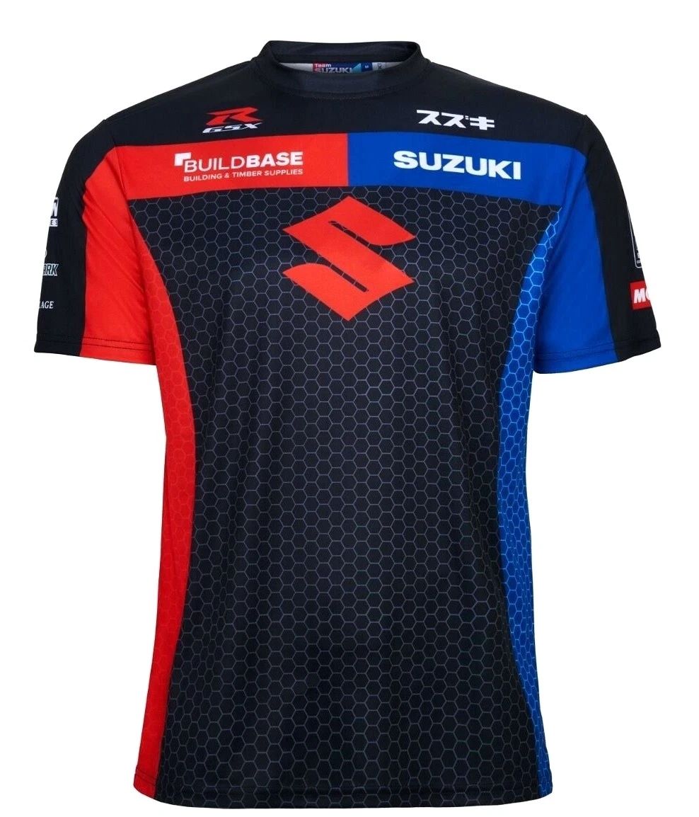 Buildbase Suzuki Superbike Official Team Printed T-Shirt Tee Kids Size 2-3 BNWT