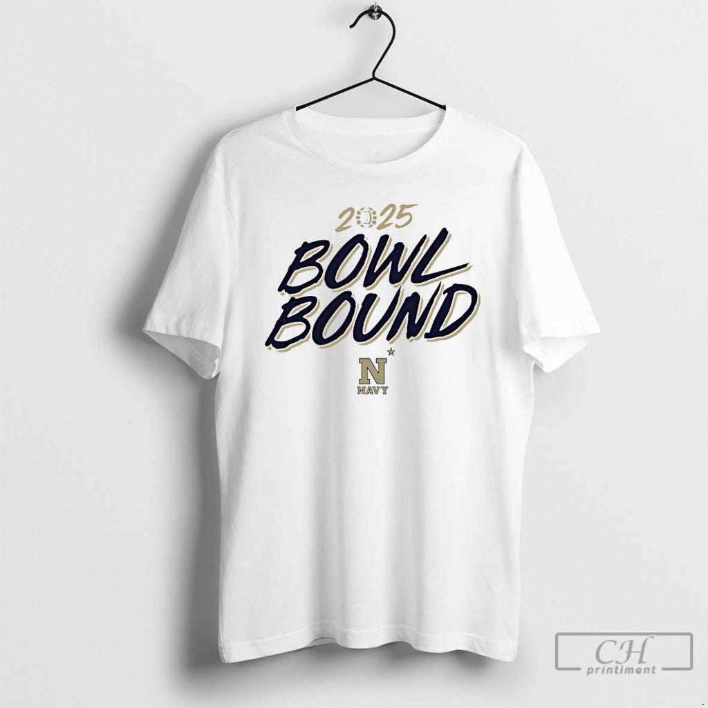 Classic Navy Midshipmen Football 2025 Bowl Bound T Shirts