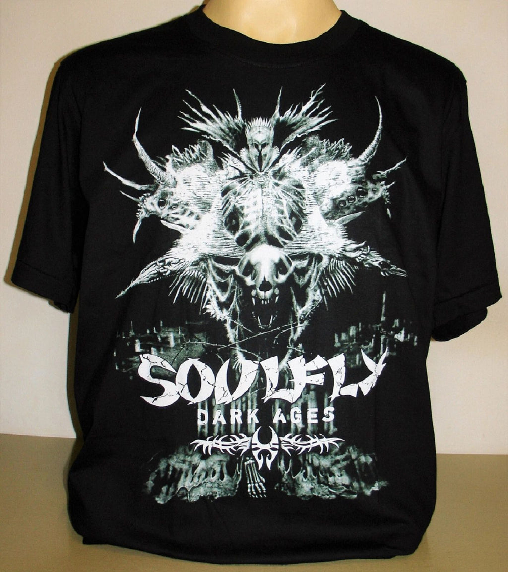 Soulfly Dark Ages T-Shirt Size S M L XL 2XL 3XL Heavy Metal Band Sepultura New!
