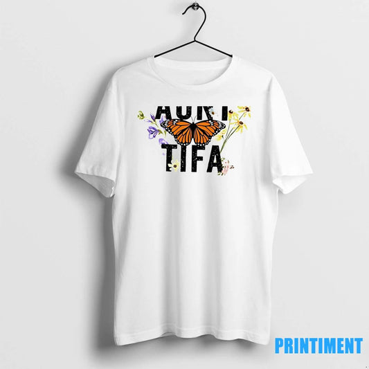 I Am Aunt Tifa Aunties Against Fascists Floral Tshirts Sweater