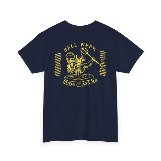 Navy SEAL BUD/S Class 209 Repro Tee, Hellweek, Military, Gift For Veterans,