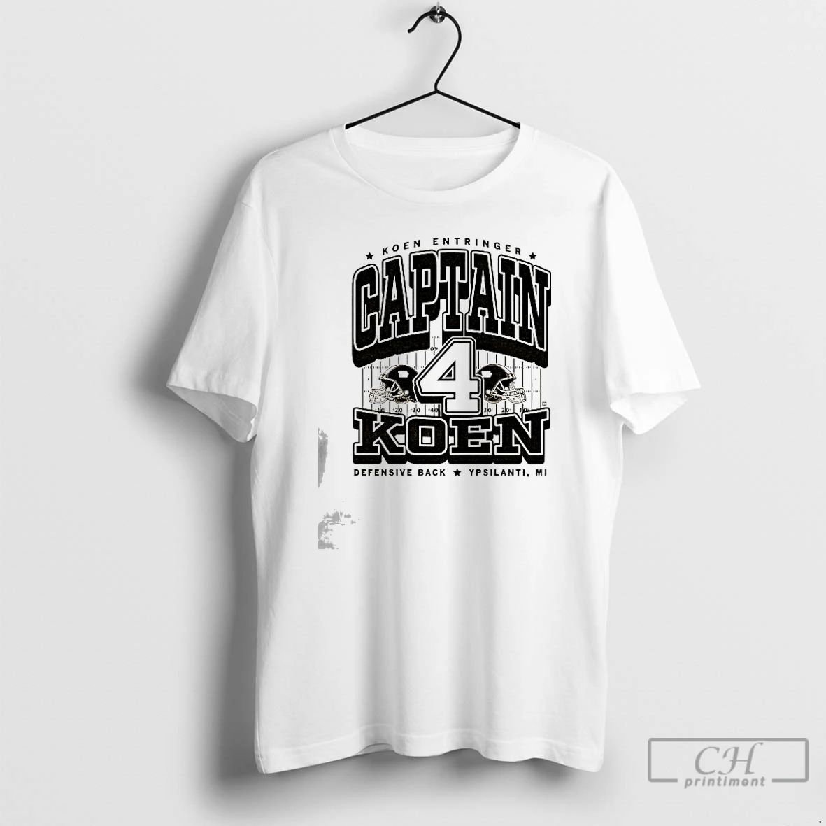 Classic Koen Entringer Captain Koen Defensive Back Ypsilanti Mi T Shirts