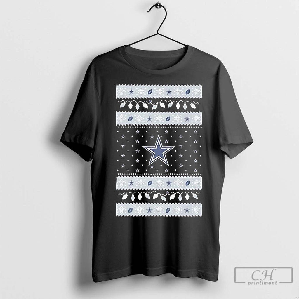 Premium Dallas Cowboys Ugly Christmas Light