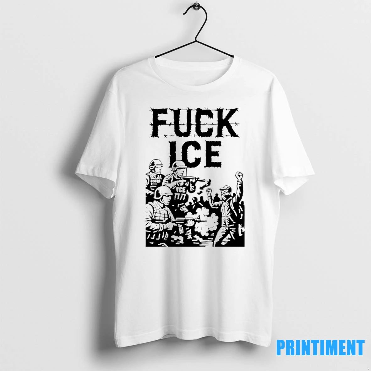 Fuck Ice Barbed Wire Protest Tshirts Sweater