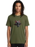 Flying-Bat-9 Mens Graphic Tee, 100% Cotton, Casual Summer Wear