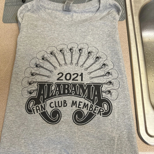 Alabama T Shirt Tee Adult Size 3XL 2021 Fan Club Member Graphic Logo Cotton