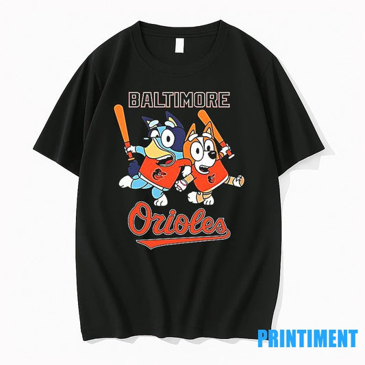 Bluey Baltimore Orioles Team Mlb Funny Cute Tshirts Sweater