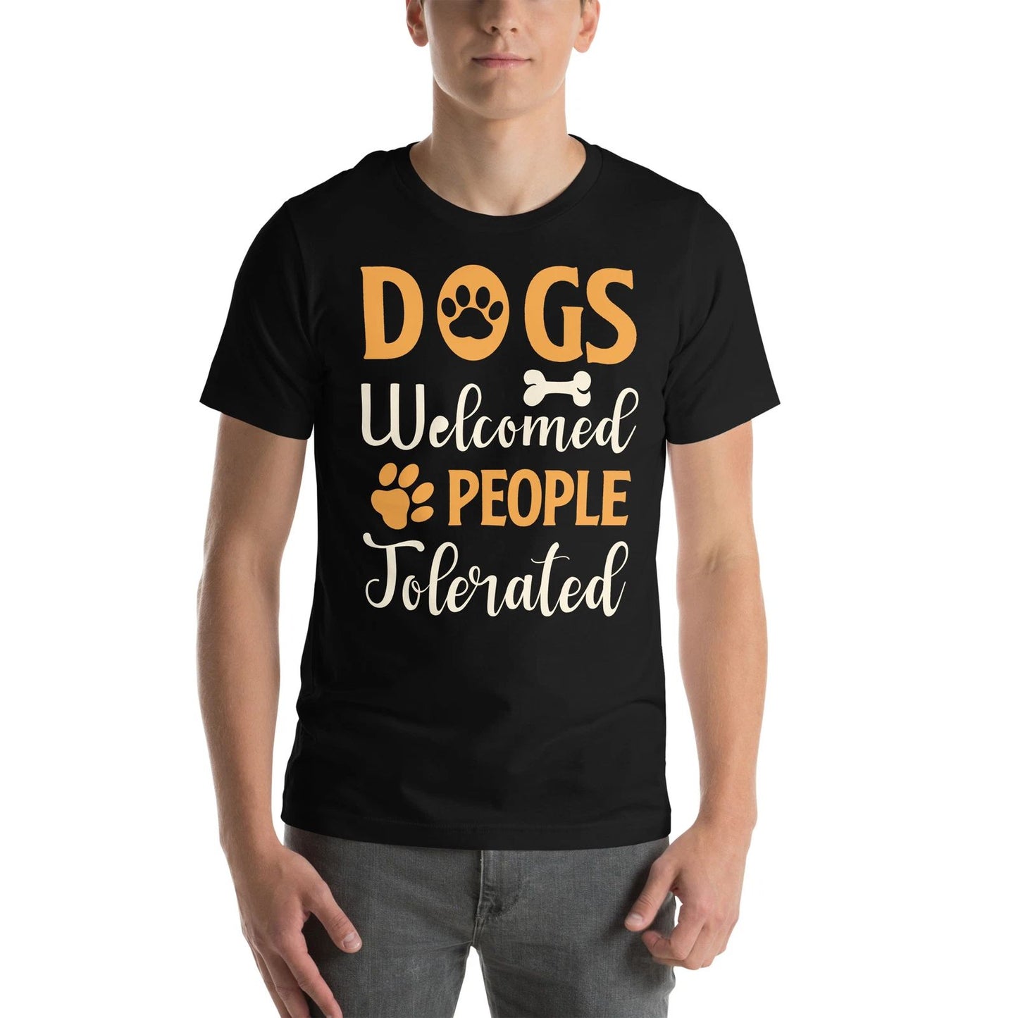 Dogs Welcome People Tolerated Funny Dog Lover Design