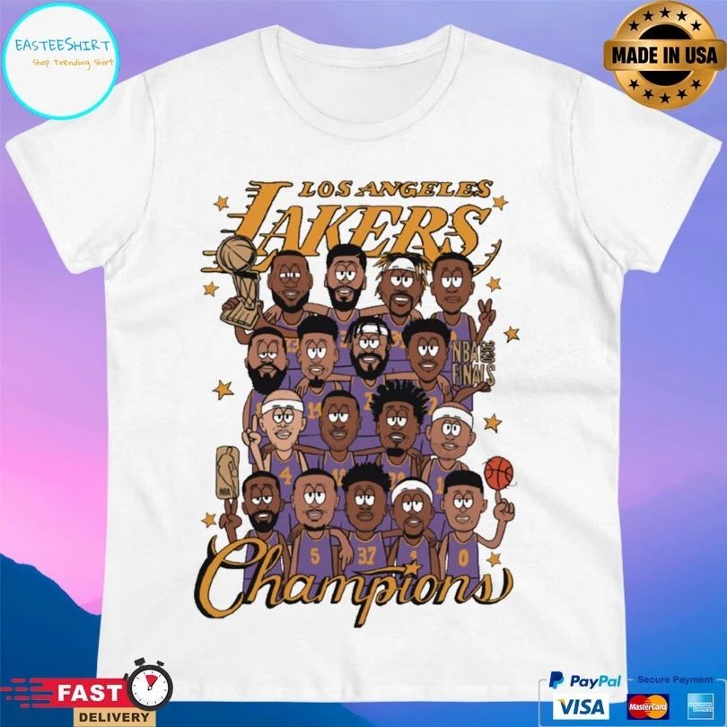 Los Angeles Lakers 2020 Nba Finals Champions Roster T-shirt