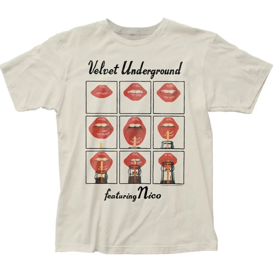 Velvet Underground Nico T Shirt Mens Rock Music Classic Band Tee Off White S-4XL