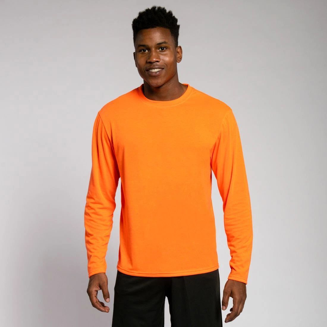 A4 Mens Premium Softek Moisture Wicking Long Sleeve T-Shirt - N3029
