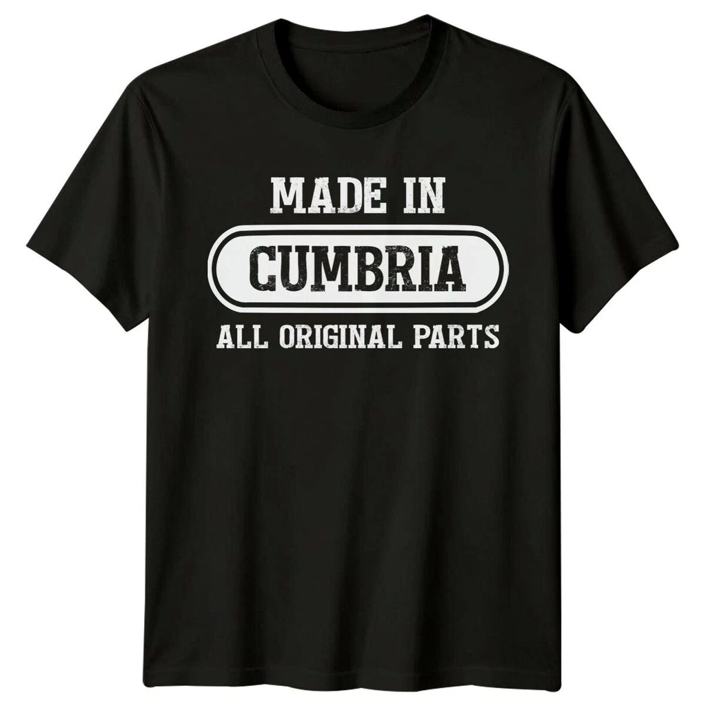 Made In Cumbria All Original Parts Mens T-Shirt Landmarks Local