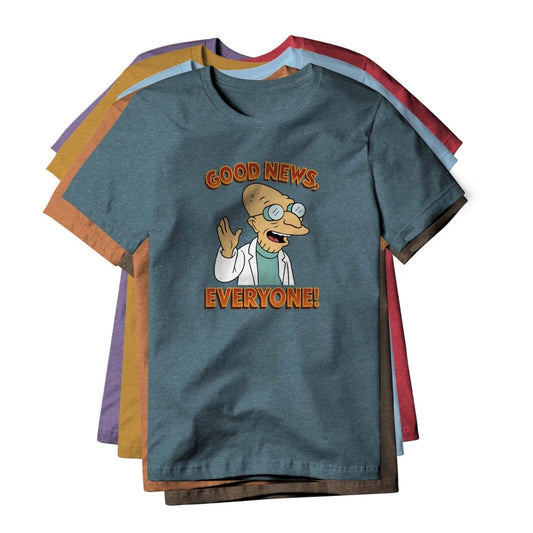 Good News Everyone : Futurama Show, Cotton/Poly Blend Tee