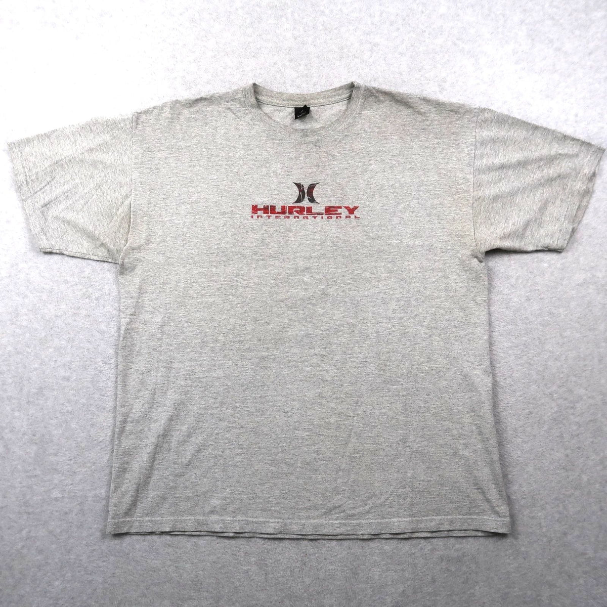 Vintage Y2K Hurley T Shirt Gray XL XLarge Surf Mens Grunge Skater
