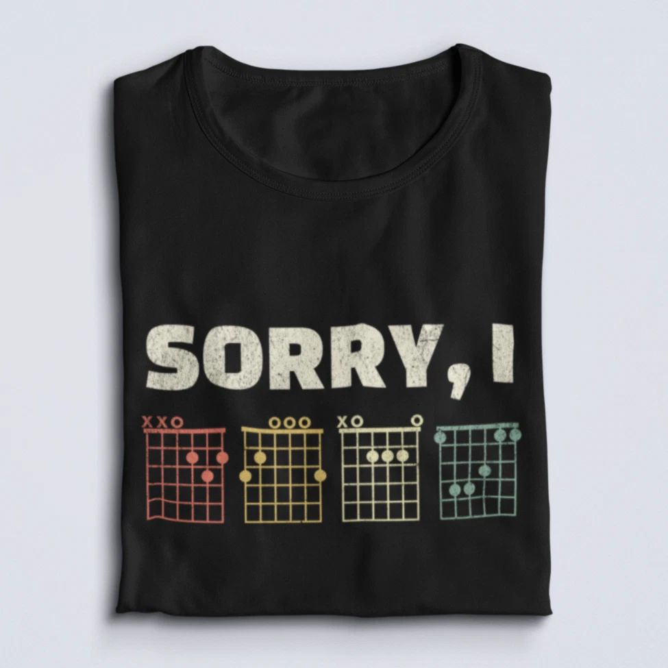 Sorry, I DGAF Shirt, Guitar Chords Shirt, Funny Guitar Player Sarcastic Dad Joke