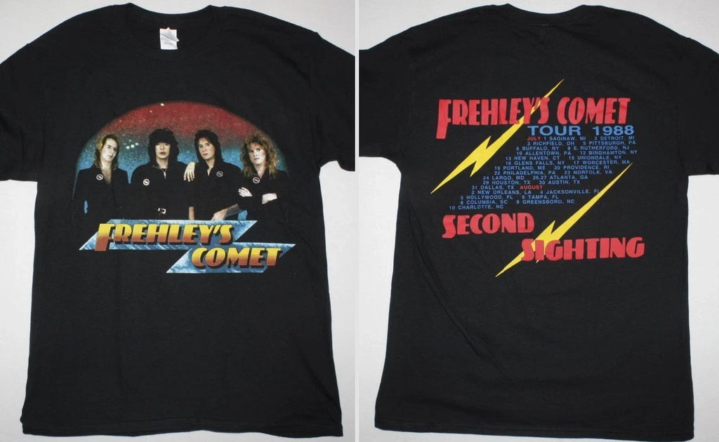 Ace Frehley Frehleys Comet New Black T-Shirt Unisex Cotton Tee S-5XL