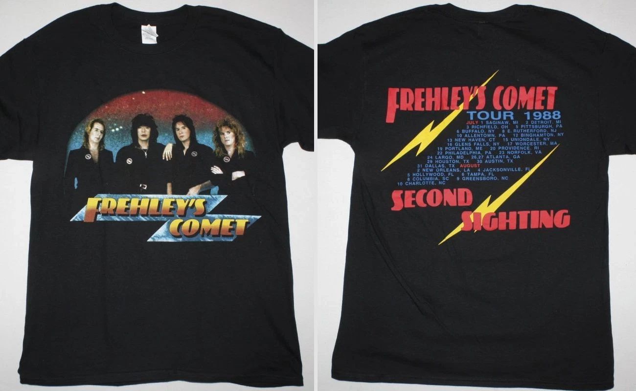Ace Frehley Frehleys Comet New Black T-Shirt Unisex Cotton Tee S-5XL
