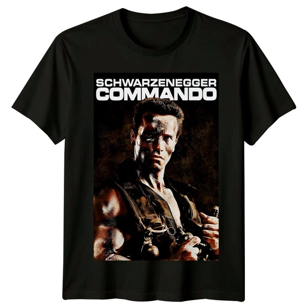 Commando (1985) Movie Poster Inspired T-Shirt Retro 80s Tee Unisex