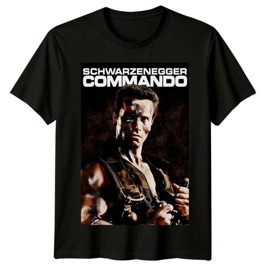Commando (1985) Movie Poster Inspired T-Shirt Retro 80s Tee Unisex