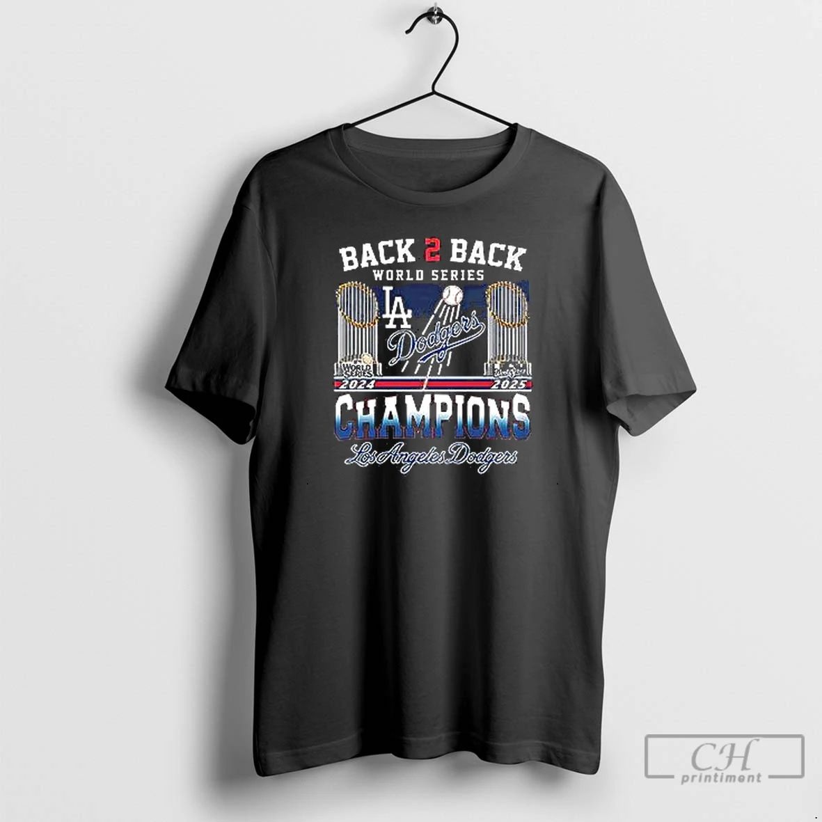 Premium Back 2 Back World Series 2024 2025 Los Angeles Dodgers T Shirts
