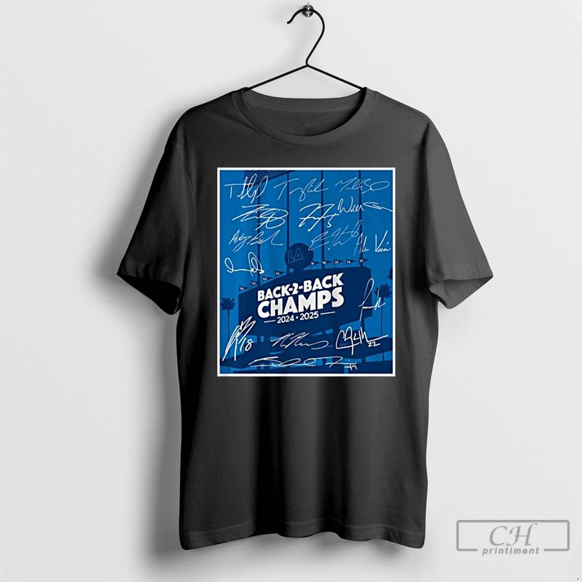 Classic Los Angeles Baseball Back To Back Champs 2025 Long Sleve T Shirts