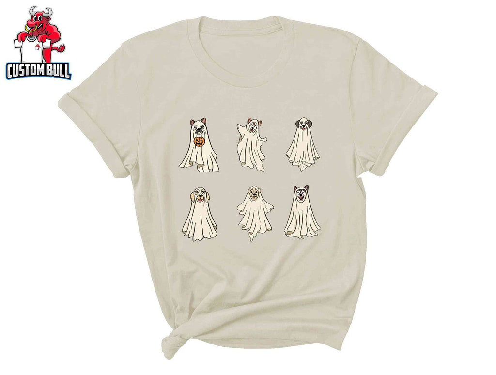 Halloween Ghost Dog Shirt, Halloween Cute Dogs Shirt, Ghost Dog Tee