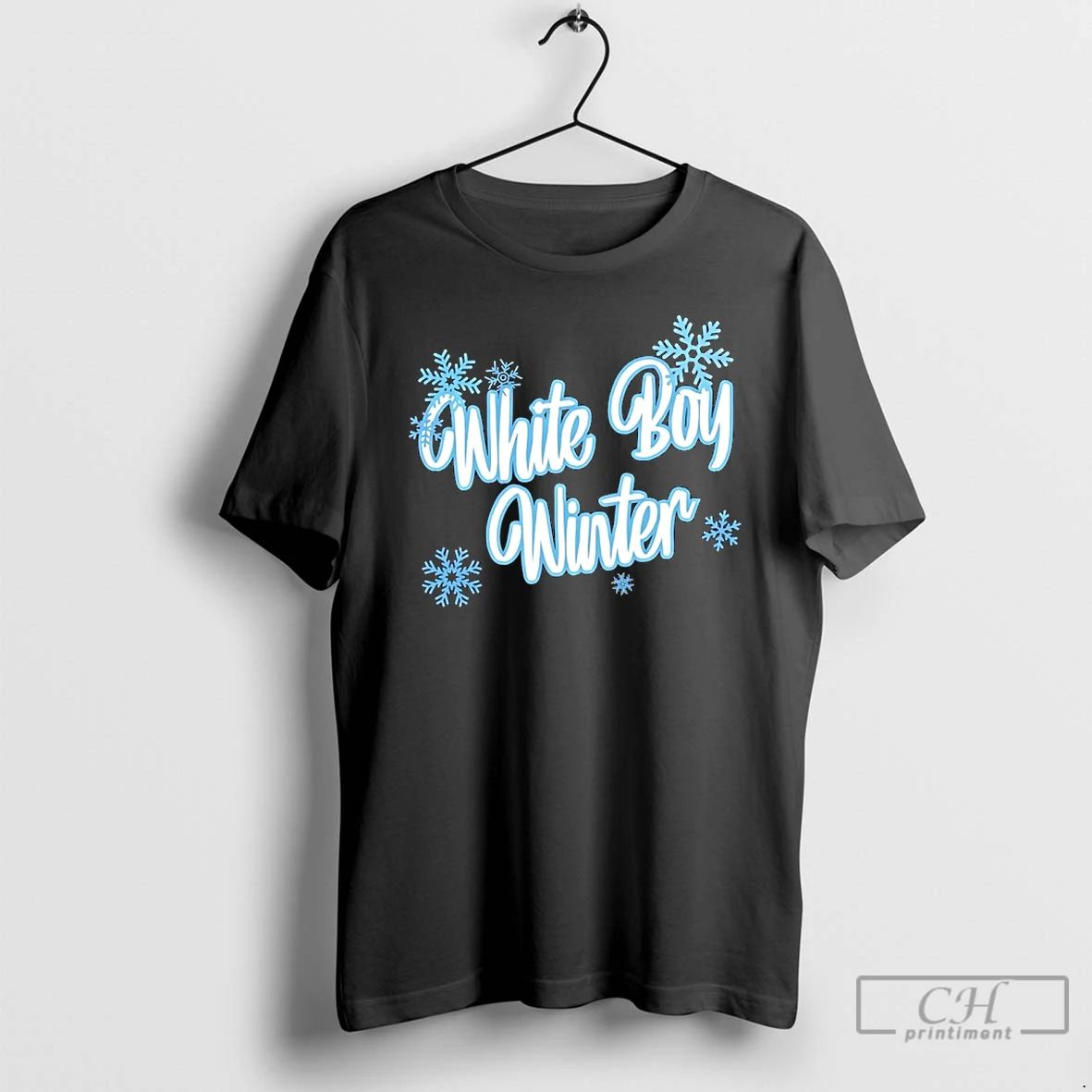 Classic White Boy Winter Snow Flower Christmas T Shirts