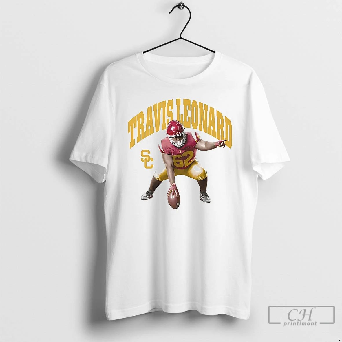 Classic Travis Leonard Portrait Usc Trojans T Shirts