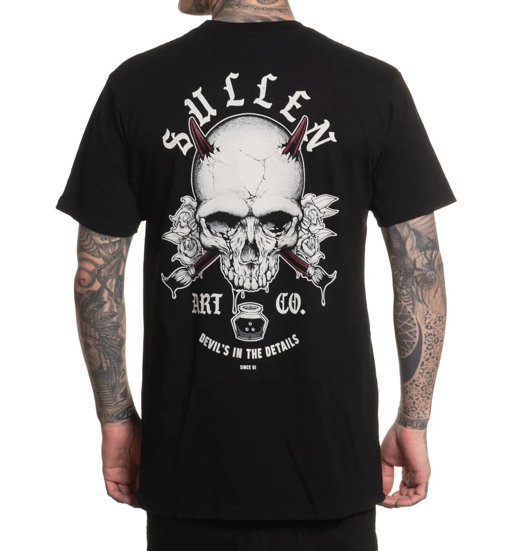 Sullen Art Collective True Artist Pin Up Tattoo Men's Premium Tee ART DEVILS