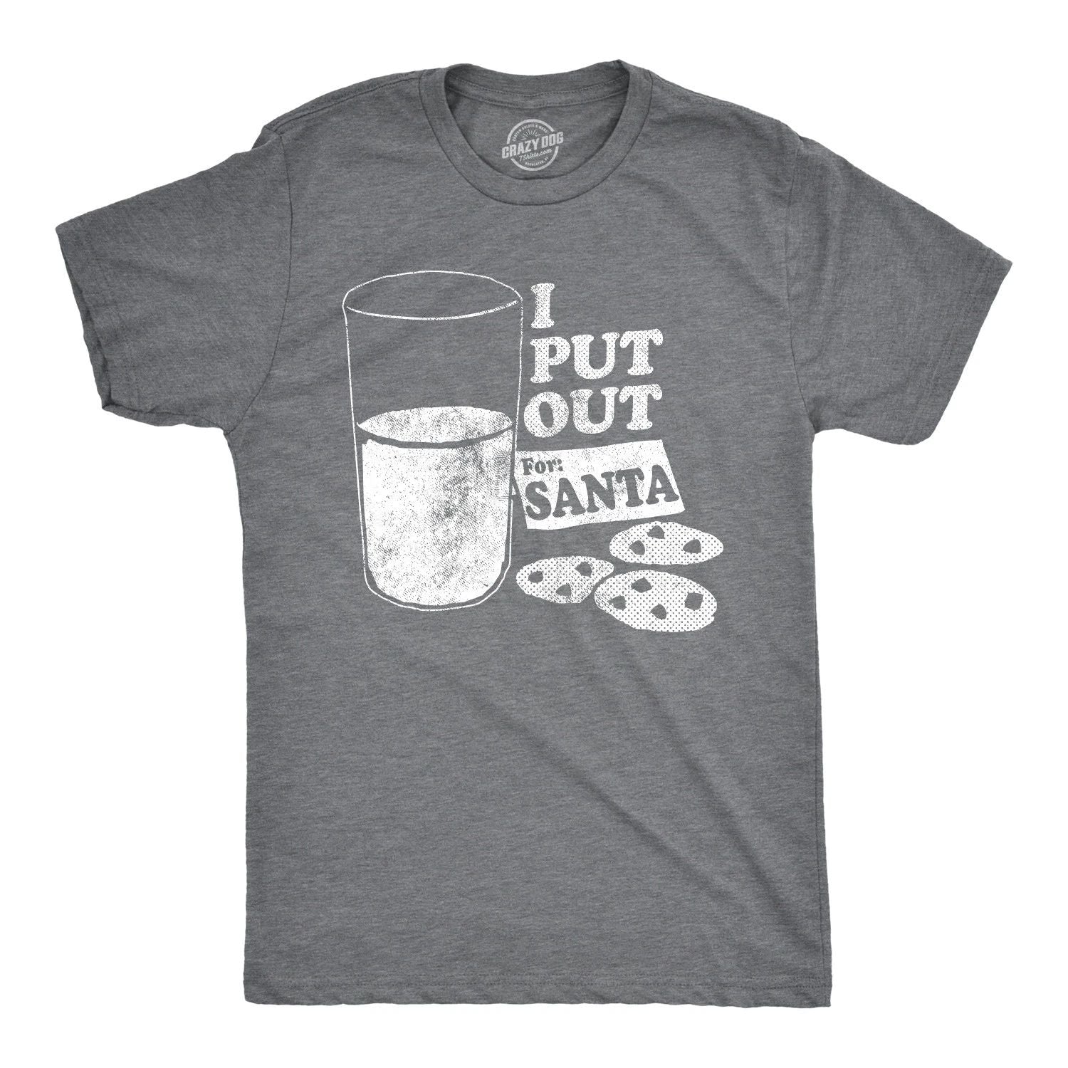 Mens I Put Out for Santa T shirt Funny Offensive Christmas Graphic Tee Sarcastic