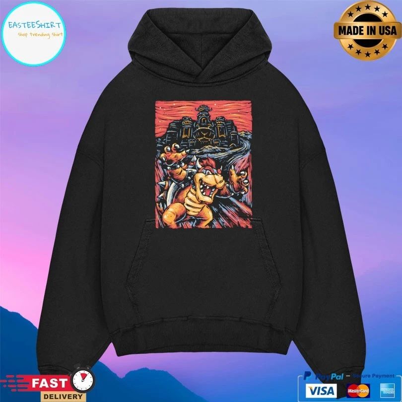 Bowser X Edvard Munch’s The Scream For The Princess T-shirt